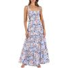 Blue Orange Floral