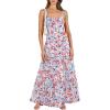 imageANRABESS Womens Summer Casual Long Maxi Beach Vacation Dresses Sleeveless Square Neck Flowy Tiered Sun Dress with PocketsBlue Pink Floral