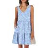 Blue White Floral