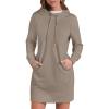 imageANRABESS Womens Sweatshirt Dress Long Sleeve Hoodies Mini Dresses Fleece Casual Hoodie with Pockets 2025 Fall FashionBeige