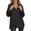 imageANRABESS Womens Sweatshirt Long Sleeve Tunic Henley Tops Loose Slit Casual Button Shirts Pullover 2025 Fall Winter OutfitsBlack