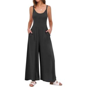 imageANRABESS Womens Casual Loose Sleeveless Jumpsuits Dressy Wide Leg Adjustable Strap Rompers 2025 Summer Vacation OutfitsBlack