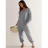 imageANRABESS Jumpsuits for Women 2025 Fall Long Sleeve Casual Loose Fit Romper Lounge One Piece Pajamas Outfits JumperGrey