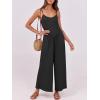 imageANRABESS Jumpsuits for Women Summer Casual Sleeveless Scoop Neck Spaghetti Straps Wide Leg One Piece Romper Beach OutfitsBlack