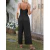 imageANRABESS Jumpsuits for Women Summer Casual Sleeveless Scoop Neck Spaghetti Straps Wide Leg One Piece Romper Beach OutfitsBlack