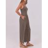 imageANRABESS Jumpsuits for Women Summer Casual Sleeveless Scoop Neck Spaghetti Straps Wide Leg One Piece Romper Beach OutfitsCoffee