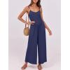 imageANRABESS Jumpsuits for Women Summer Casual Sleeveless Scoop Neck Spaghetti Straps Wide Leg One Piece Romper Beach OutfitsDeep Blue