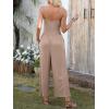 imageANRABESS Jumpsuits for Women Summer Casual Sleeveless Scoop Neck Spaghetti Straps Wide Leg One Piece Romper Beach OutfitsKhaki