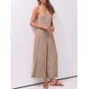 imageANRABESS Jumpsuits for Women Summer Casual Sleeveless Scoop Neck Spaghetti Straps Wide Leg One Piece Romper Beach OutfitsKhaki