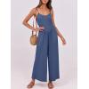 imageANRABESS Jumpsuits for Women Summer Casual Sleeveless Scoop Neck Spaghetti Straps Wide Leg One Piece Romper Beach OutfitsNavy Blue