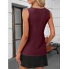 imageANRABESS Tank Top for Women Dressy Casual Business Work Blouses Sleeveless V Neck Textured Tops 2025 Spring Summer OutfitsBurgundy
