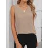 imageANRABESS Tank Top for Women Dressy Casual Business Work Blouses Sleeveless V Neck Textured Tops 2025 Spring Summer OutfitsKhaki