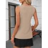 imageANRABESS Tank Top for Women Dressy Casual Business Work Blouses Sleeveless V Neck Textured Tops 2025 Spring Summer OutfitsKhaki