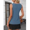 imageANRABESS Tank Top for Women Dressy Casual Business Work Blouses Sleeveless V Neck Textured Tops 2025 Spring Summer OutfitsLake Blue