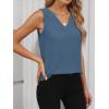 imageANRABESS Tank Top for Women Dressy Casual Business Work Blouses Sleeveless V Neck Textured Tops 2025 Spring Summer OutfitsLake Blue
