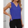 imageANRABESS Tank Top for Women Dressy Casual Business Work Blouses Sleeveless V Neck Textured Tops 2025 Spring Summer OutfitsRoyal Blue