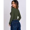 imageANRABESS Women Double Lined Long Sleeve Crop Tops Shirts Square Neck Tight Fitted Going Out TShirt Basic Tee Outfits 2025Army Green