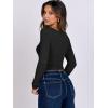 imageANRABESS Women Double Lined Long Sleeve Crop Tops Shirts Square Neck Tight Fitted Going Out TShirt Basic Tee Outfits 2025Black