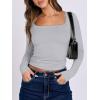 imageANRABESS Women Double Lined Long Sleeve Crop Tops Shirts Square Neck Tight Fitted Going Out TShirt Basic Tee Outfits 2025Grey