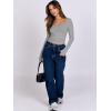 imageANRABESS Women Double Lined Long Sleeve Crop Tops Shirts Square Neck Tight Fitted Going Out TShirt Basic Tee Outfits 2025Light Gray