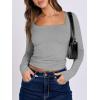 imageANRABESS Women Double Lined Long Sleeve Crop Tops Shirts Square Neck Tight Fitted Going Out TShirt Basic Tee Outfits 2025Light Gray