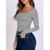 imageANRABESS Women Double Lined Long Sleeve Crop Tops Shirts Square Neck Tight Fitted Going Out TShirt Basic Tee Outfits 2025Light Gray