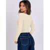 imageANRABESS Women Double Lined Long Sleeve Crop Tops Shirts Square Neck Tight Fitted Going Out TShirt Basic Tee Outfits 2025Parchment Apricot