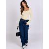 imageANRABESS Women Double Lined Long Sleeve Crop Tops Shirts Square Neck Tight Fitted Going Out TShirt Basic Tee Outfits 2025Parchment Apricot