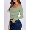 imageANRABESS Women Double Lined Long Sleeve Crop Tops Shirts Square Neck Tight Fitted Going Out TShirt Basic Tee Outfits 2025Pea Green