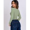 imageANRABESS Women Double Lined Long Sleeve Crop Tops Shirts Square Neck Tight Fitted Going Out TShirt Basic Tee Outfits 2025Pea Green