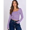 imageANRABESS Women Double Lined Long Sleeve Crop Tops Shirts Square Neck Tight Fitted Going Out TShirt Basic Tee Outfits 2025Purple