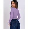 imageANRABESS Women Double Lined Long Sleeve Crop Tops Shirts Square Neck Tight Fitted Going Out TShirt Basic Tee Outfits 2025Purple