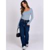 imageANRABESS Women Double Lined Long Sleeve Crop Tops Shirts Square Neck Tight Fitted Going Out TShirt Basic Tee Outfits 2025Sky