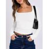 imageANRABESS Women Double Lined Long Sleeve Crop Tops Shirts Square Neck Tight Fitted Going Out TShirt Basic Tee Outfits 2025White