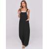 imageANRABESS Women Jumpsuits Overalls Wide Leg Casual Baggy Romper Boho Loose Bib Jumpers Sleeveless Straps 2025 Summer OutfitsBlack