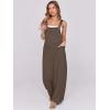 imageANRABESS Women Jumpsuits Overalls Wide Leg Casual Baggy Romper Boho Loose Bib Jumpers Sleeveless Straps 2025 Summer OutfitsBrown