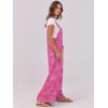 imageANRABESS Women Jumpsuits Overalls Wide Leg Casual Baggy Romper Boho Loose Bib Jumpers Sleeveless Straps 2025 Summer OutfitsHot Pink Floral