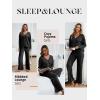imageANRABESS Womens 2 Piece Lounge Pajama Sets Ribbed Long Sleeve Button Top Matching Pants Sleepwear PJ Set 2025 Fall OutfitsBlack