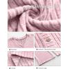 imageANRABESS Womens 2 Piece Lounge Pajama Sets Ribbed Long Sleeve Button Top Matching Pants Sleepwear PJ Set 2025 Fall OutfitsPink Yarrow