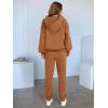 imageANRABESS Womens 2 Piece Outfits Lounge Hoodie Oversized Sweatshirt V Neck Pullover Jogger Sweatpants 2025 Fall Matching SetCaramel