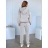 imageANRABESS Womens 2 Piece Outfits Lounge Hoodie Oversized Sweatshirt V Neck Pullover Jogger Sweatpants 2025 Fall Matching SetGrey
