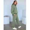 imageANRABESS Womens 2 Piece Outfits Lounge Hoodie Oversized Sweatshirt V Neck Pullover Jogger Sweatpants 2025 Fall Matching SetGrey Green