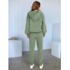 imageANRABESS Womens 2 Piece Outfits Lounge Hoodie Oversized Sweatshirt V Neck Pullover Jogger Sweatpants 2025 Fall Matching SetGrey Green
