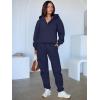 imageANRABESS Womens 2 Piece Outfits Lounge Hoodie Oversized Sweatshirt V Neck Pullover Jogger Sweatpants 2025 Fall Matching SetNavy Blue