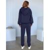 imageANRABESS Womens 2 Piece Outfits Lounge Hoodie Oversized Sweatshirt V Neck Pullover Jogger Sweatpants 2025 Fall Matching SetNavy Blue