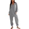 imageANRABESS Jumpsuits for Women 2025 Fall Long Sleeve Casual Loose Fit Romper Lounge One Piece Pajamas Outfits JumperGrey