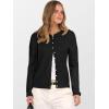 imageANRABESS Cardigan Sweaters for Women Lightweight Long Sleeve Casual Button Down Knit Cute Y2k 2025 Fall Trendy OutfitsBlack