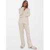 imageANRABESS Women Pajama Lounge Sets 2025 Fall 2 Piece Outfits Ribbed Long Sleeve Matching PJ Set Sleepwear LoungewearBeige