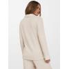 imageANRABESS Women Pajama Lounge Sets 2025 Fall 2 Piece Outfits Ribbed Long Sleeve Matching PJ Set Sleepwear LoungewearBeige