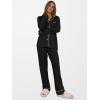 imageANRABESS Women Pajama Lounge Sets 2025 Fall 2 Piece Outfits Ribbed Long Sleeve Matching PJ Set Sleepwear LoungewearBlack